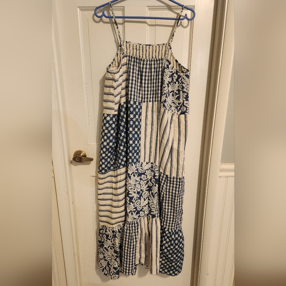 Universal Threads Patchwork Maxi Dress, Size M - image 2